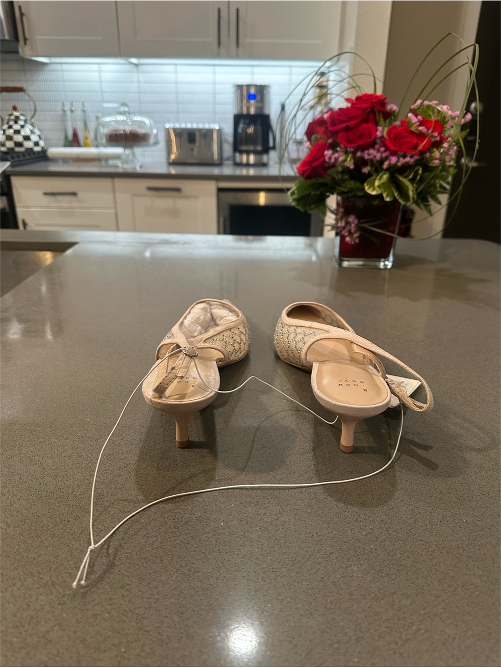 A New Day Gigi Embellished Slingback Kitten Heels - Size 11 - Picture 6 of 12